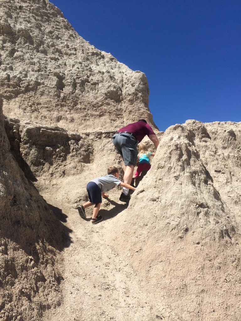 Climbing in the Badlands