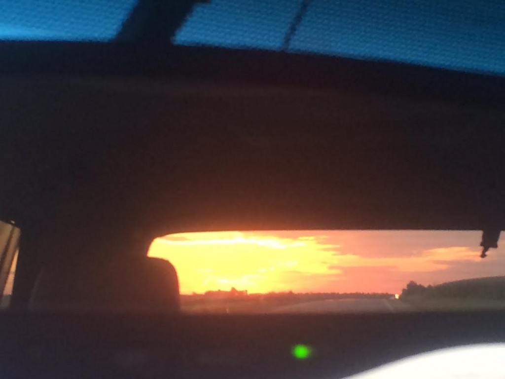 mirror sunset